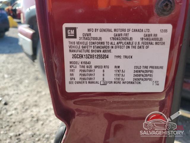 2GCEK13ZX61255204 2006 CHEVROLET SILVERADO photo no. 10