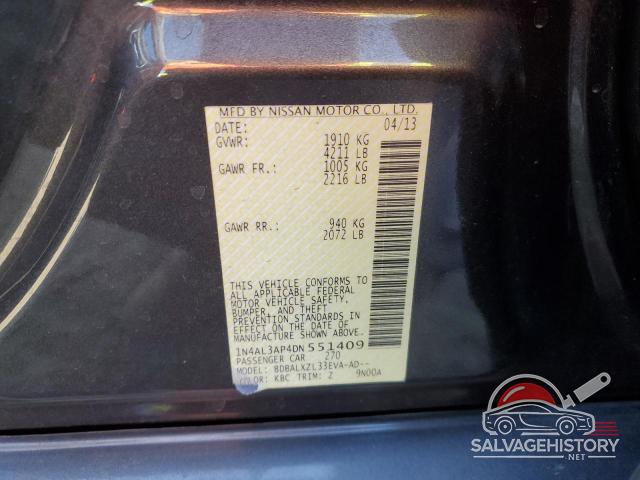 1N4AL3AP4DN551409 2013 NISSAN ALTIMA photo no. 12