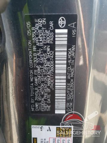JTKDE177360067432 2006 TOYOTA SCION photo no. 12