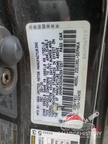 1NXBR32E86Z667257 2006 TOYOTA COROLLA photo no. 12