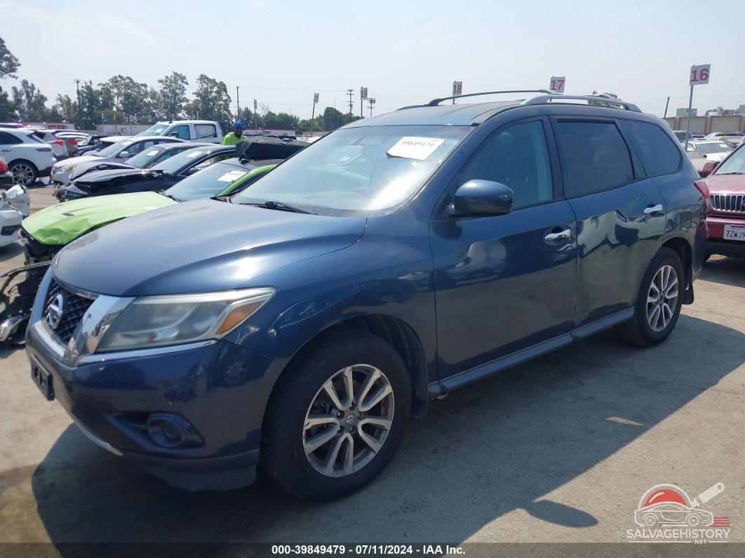 5N1AR2MN0DC683328 2013 NISSAN PATHFINDER photo no. 2