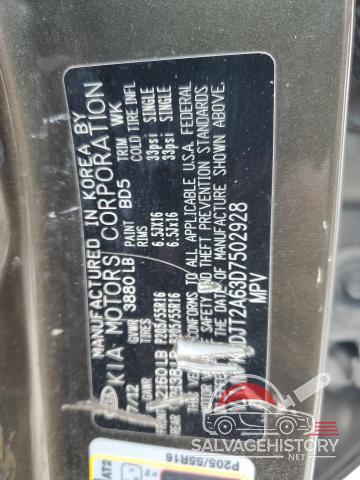 KNDJT2A63D7502928 2013 KIA SOUL photo no. 12