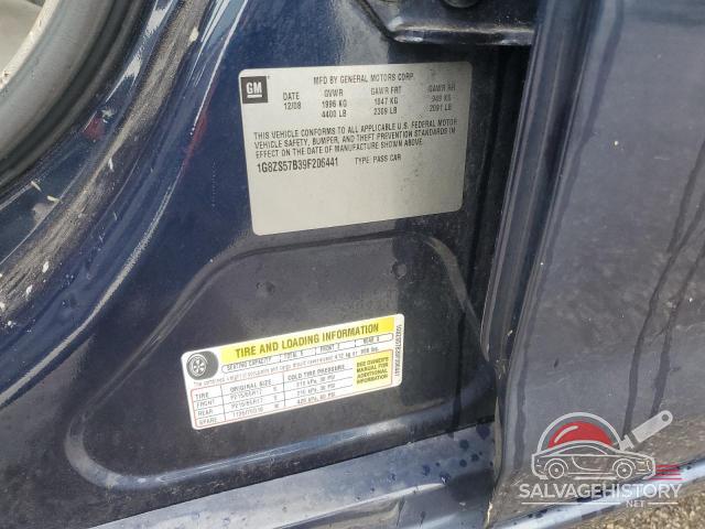 1G8ZS57B39F206441 2009 SATURN AURA photo no. 12