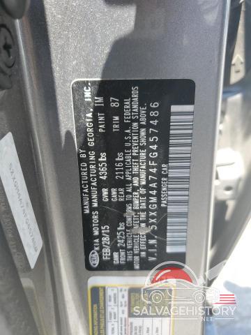 5XXGM4A74FG457486 2015 KIA OPTIMA photo no. 12