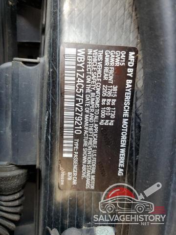 WBY1Z4C57FV279210 2015 BMW I SERIES photo no. 12