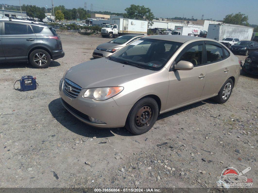 KMHDU4AD4AU127581 2010 HYUNDAI ELANTRA photo no. 2