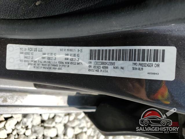 1C3CCCBB6GN123503 2016 CHRYSLER 200 photo no. 12
