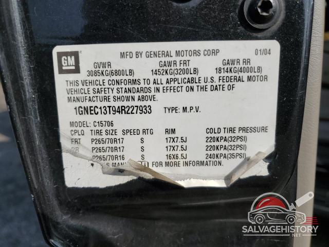 1GNEC13T94R227933 2004 CHEVROLET TAHOE photo no. 14