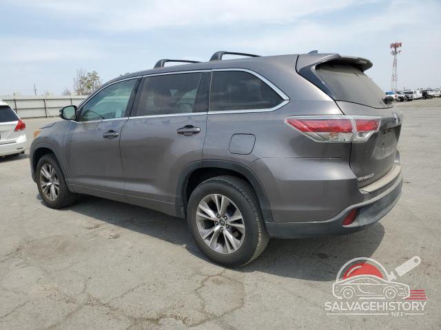 5TDZKRFH6GS134487 2016 TOYOTA HIGHLANDER photo no. 2