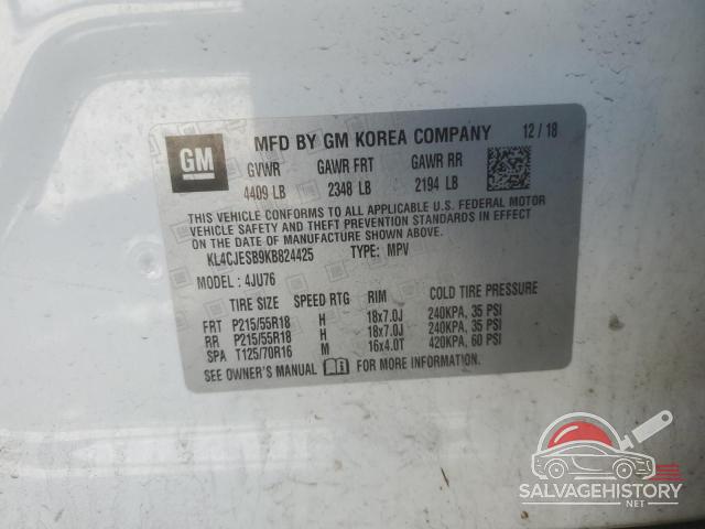KL4CJESB9KB824425 2019 BUICK ENCORE photo no. 13