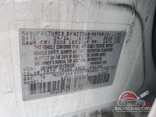 3N1AB7AP7GY264290 2016 NISSAN SENTRA photo no. 12