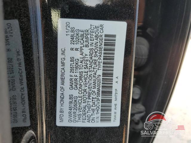 1HGCV3F58MA002079 2021 HONDA ACCORD photo no. 13