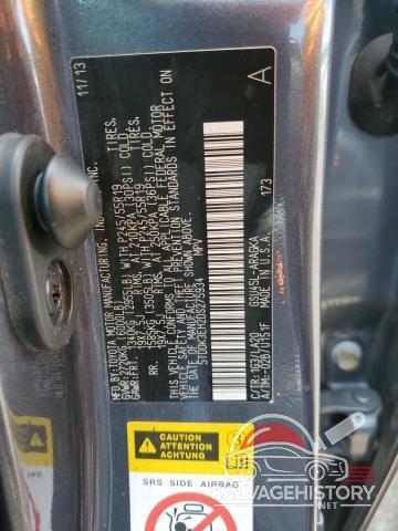 5TDDK3EH2DS275934 2013 TOYOTA HIGHLANDER photo no. 13