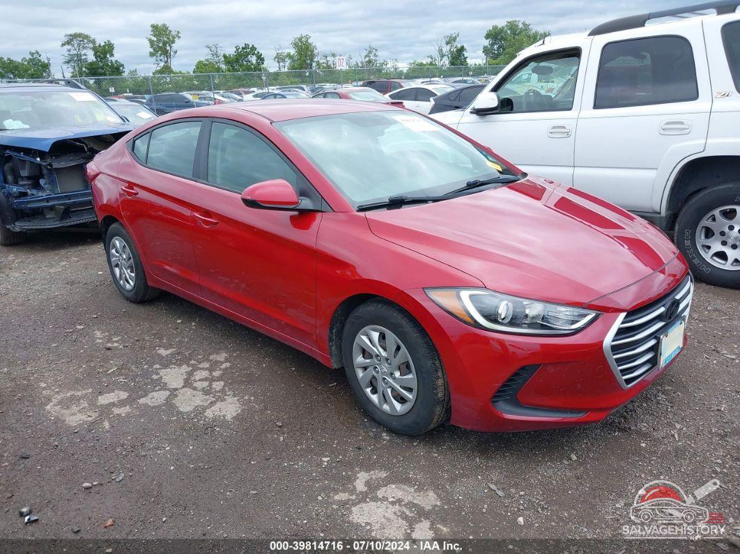KMHD74LFXHU400538 2017 HYUNDAI ELANTRA photo no. 18