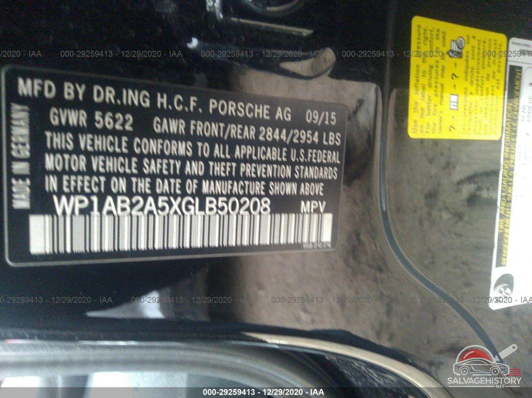 WP1AB2A5XGLB50208 2016 PORSCHE MACAN photo no. 9
