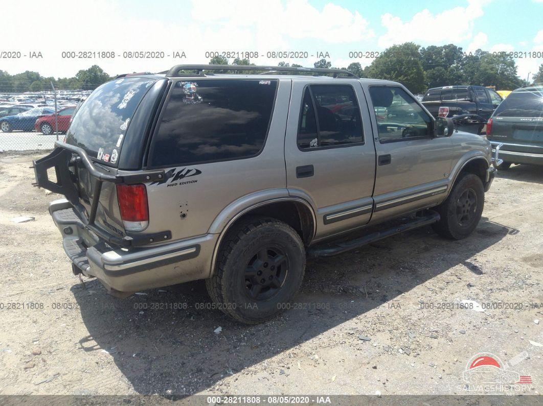 1GNDT13W5X2216012 1999 CHEVROLET BLAZER photo no. 4