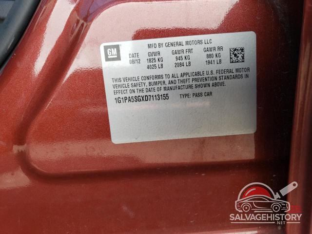 1G1PA5SGXD7113155 2013 CHEVROLET CRUZE photo no. 12