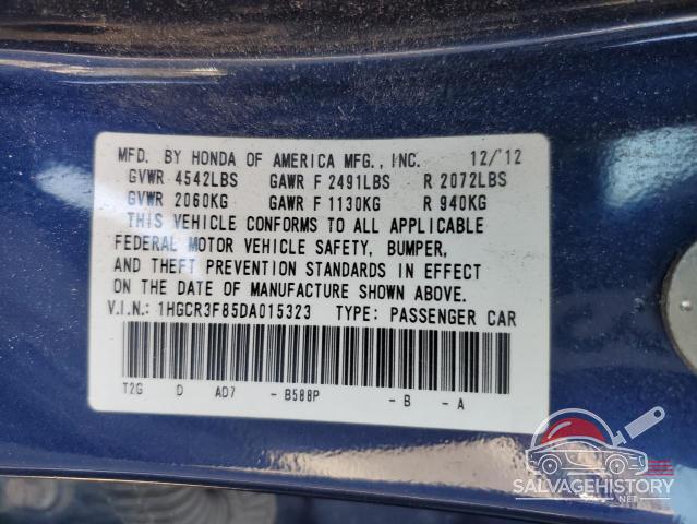 1HGCR3F85DA015323 2013 HONDA ACCORD photo no. 12