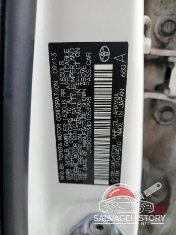 JTDKDTB34D1053998 2013 TOYOTA PRIUS photo no. 12