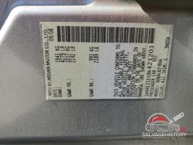 1N4AL21EX9N421201 2009 NISSAN ALTIMA photo no. 13