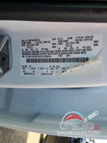 1FMCU9GXXEUC98934 2014 FORD ESCAPE photo no. 12