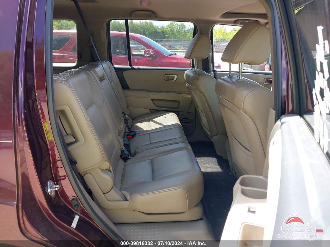 5FNYF3H50CB040572 2012 HONDA PILOT photo no. 8