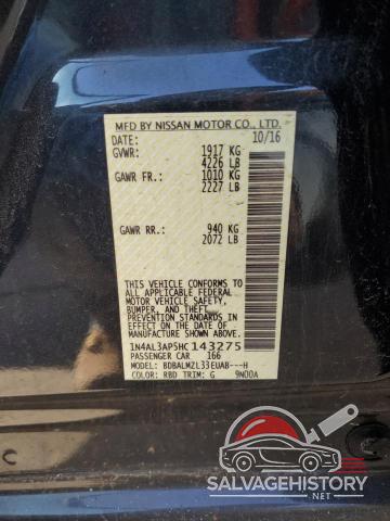 1N4AL3AP5HC143275 2017 NISSAN ALTIMA photo no. 12