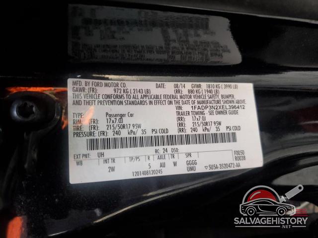 1FADP3N2XEL396412 2014 FORD FOCUS photo no. 13