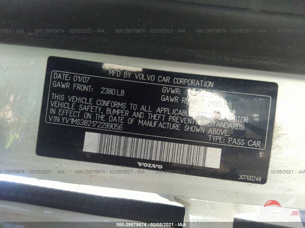 YV1MS382172299056 2007 VOLVO S40 photo no. 9