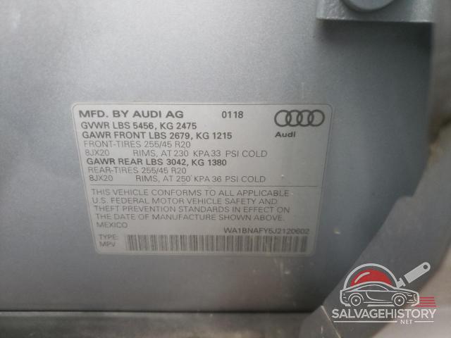 WA1BNAFY5J2120602 2018 AUDI Q5 photo no. 11