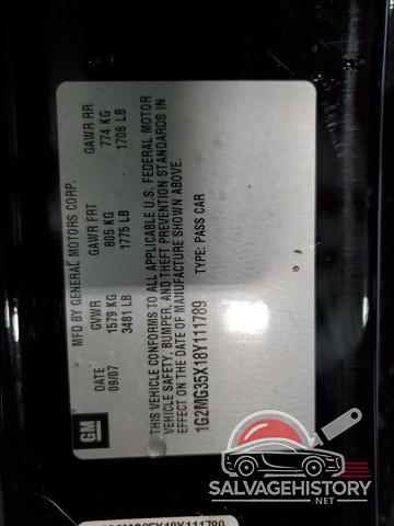 1G2MG35X18Y111789 2008 PONTIAC SOLSTICE photo no. 13