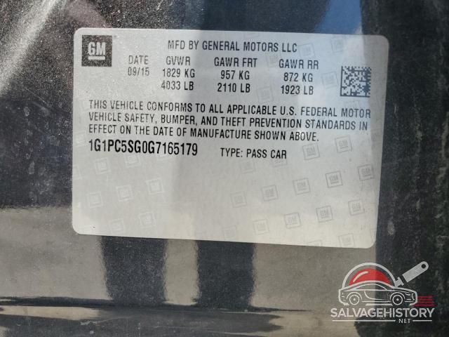 1G1PC5SG0G7165179 2016 CHEVROLET CRUZE photo no. 12