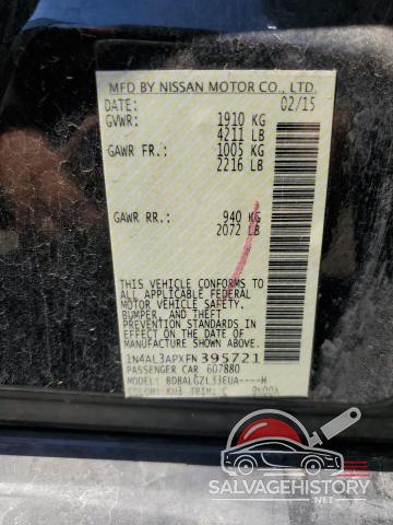 1N4AL3APXFN395721 2015 NISSAN ALTIMA photo no. 12