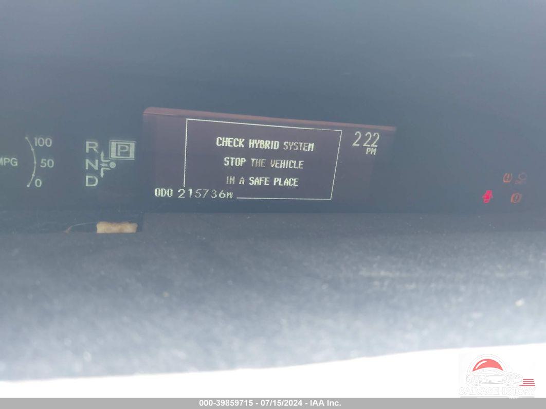 JTDKN3DU5C5424984 2012 TOYOTA PRIUS photo no. 7