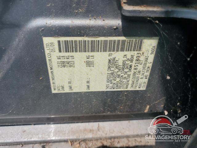 1N4AA51E89C851893 2009 NISSAN MAXIMA photo no. 12