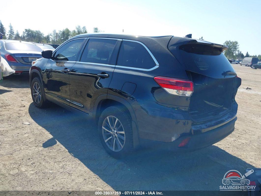 5TDJZRFH3KS590464 2019 TOYOTA HIGHLANDER photo no. 3