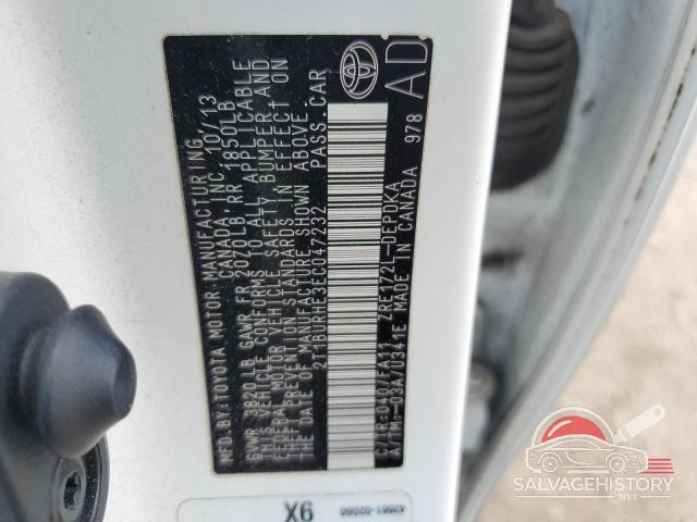 2T1BURHE3EC047232 2014 TOYOTA COROLLA photo no. 12