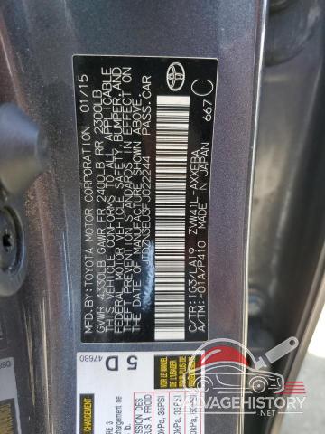 JTDZN3EU3FJ022244 2015 TOYOTA PRIUS photo no. 12
