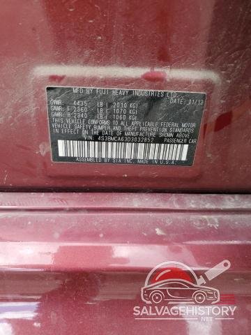 4S3BMCA63D3032852 2013 SUBARU LEGACY photo no. 12
