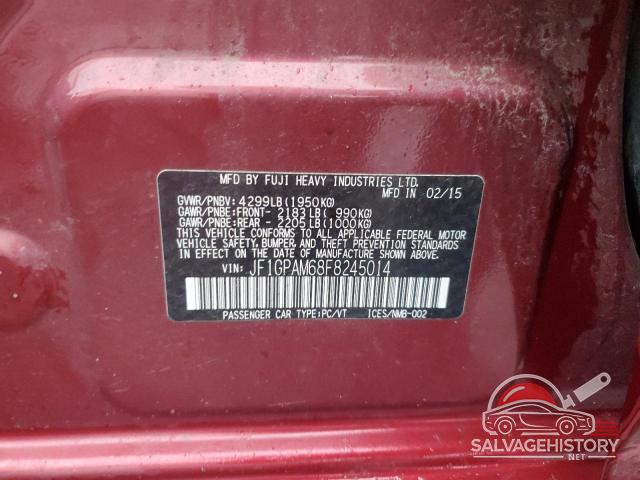 JF1GPAM68F8245014 2015 SUBARU IMPREZA photo no. 12
