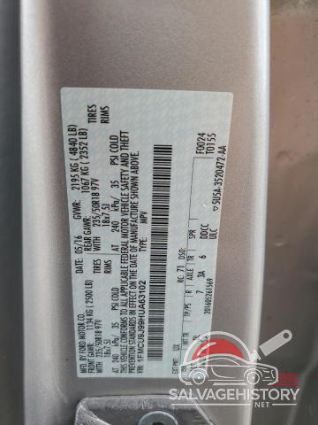 1FMCU9J99HUA63102 2017 FORD ESCAPE photo no. 13