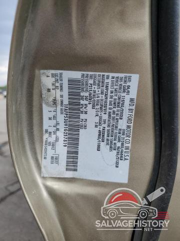1FAFP53U91G257819 2001 FORD TAURUS photo no. 12