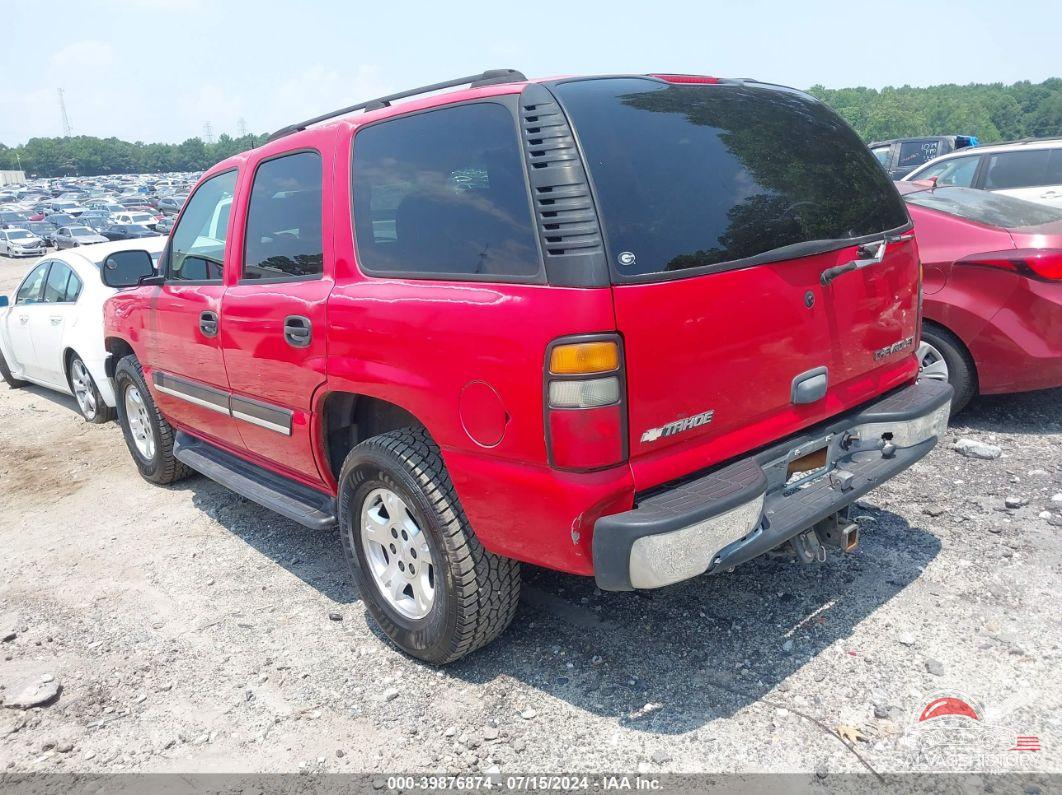 1GNEC13T45J216273 2005 CHEVROLET TAHOE photo no. 3