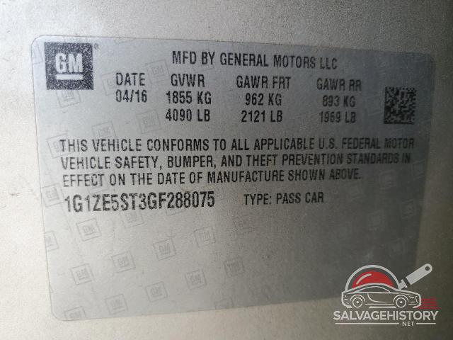 1G1ZE5ST3GF288075 2016 CHEVROLET MALIBU photo no. 12