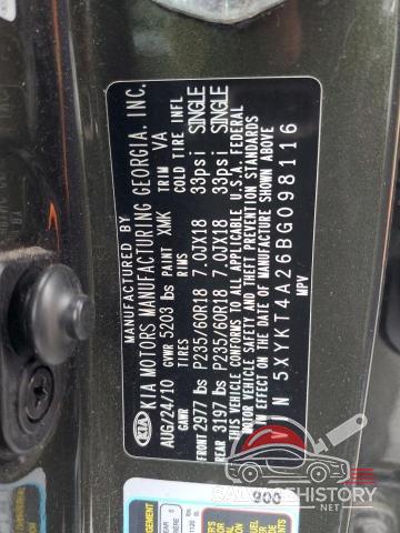 5XYKT4A26BG098116 2011 KIA SORENTO photo no. 13