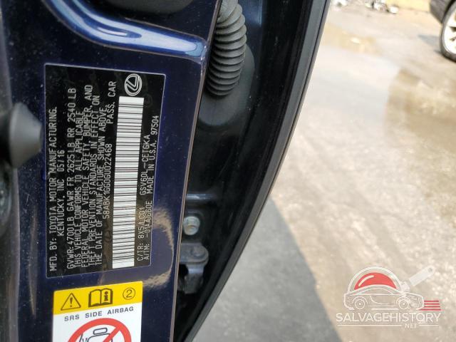 58ABK1GG0GU022468 2016 LEXUS ES350 photo no. 12