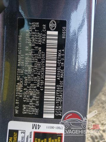 4T1BF3EK5BU765067 2011 TOYOTA CAMRY photo no. 13