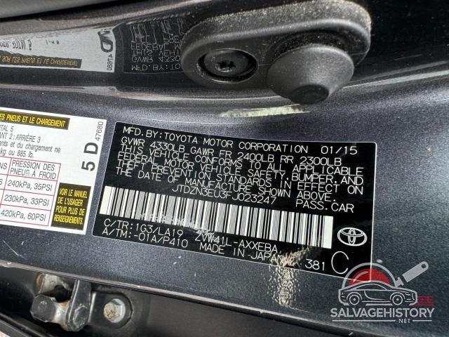 JTDZN3EU3FJ023247 2015 TOYOTA PRIUS photo no. 10