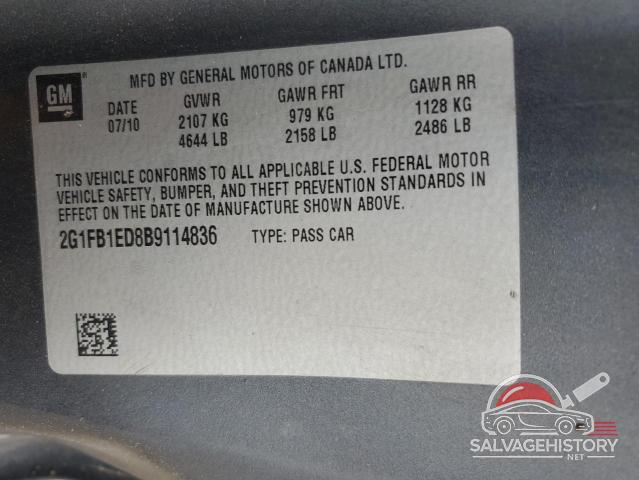 2G1FB1ED8B9114836 2011 CHEVROLET CAMARO photo no. 12