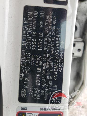 KNADM5A30G6665433 2016 KIA RIO photo no. 12